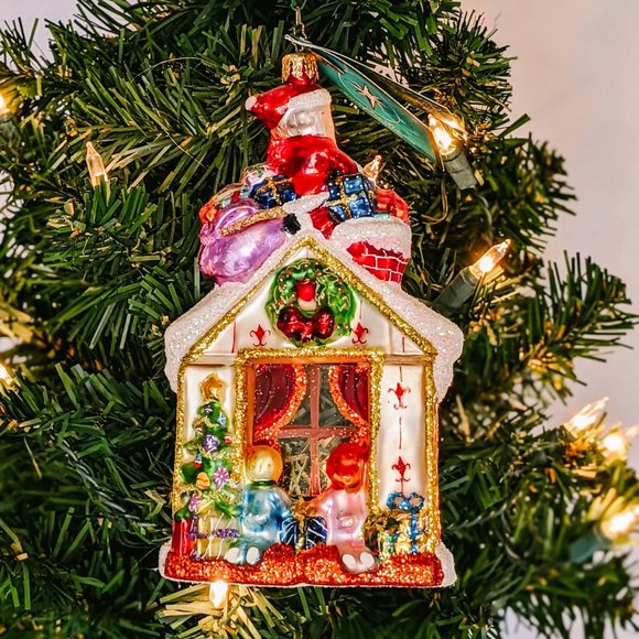 Christopher Radko "Presently Penguins" Fine Glass Retired Ornament with … - Picture 2 of 2